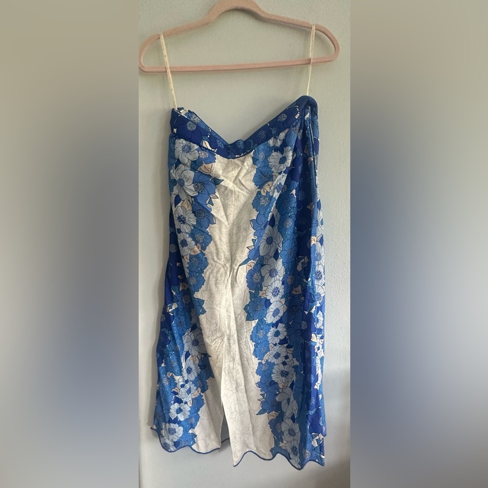 FARM Rio Flower Stripes Midi Skirt L - Picture 6 of 6